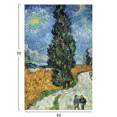 Pikturë murale HomeMarkt Gobi Van Gogh HM4849, kanavacë, 45x70cm, shumengjyrëshe