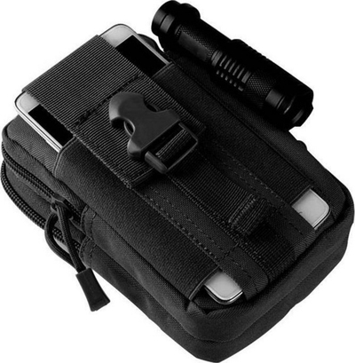 Çantë beli Aptel Bq11a, 16 x 10 x 6 cm, e zezë