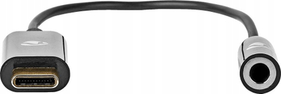 Adapter audio Nedis USB C në 3.5 mm, USB 3.2 Gen 1, 0.15m, i zi