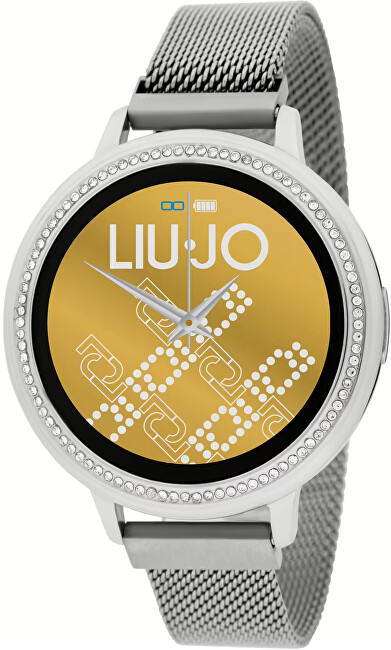 Orë dore për femra Liu Jo Smartwatch Eye Gleam SWLJ069, e argjendtë/artë