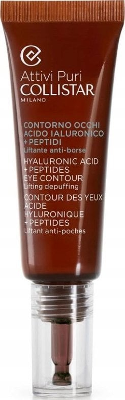 Krem konturi sysh Collistar Pure Actives Hyaluronic Acid + Peptides, 15 ml