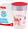 Gotë për fëmijë NUK Magic Cup, 230ml, kundër rrjedhjes 360°, rozë me gaforre të kuqe