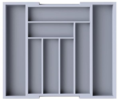 Organizues sirtari Rejs Drawer Liner, 400 mm, plastik, gri