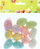 Vezë plastike për zbukurim MFP, 4 cm, set me 12 copë, pastel me pika