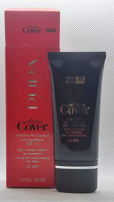 Fondatinë Pupa Extreme Cover 060, mbulim i lartë, SPF 15, 30 ml