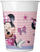 Gota plastike Godan Minnie Junior, 200ml, set 8 copë, rozë