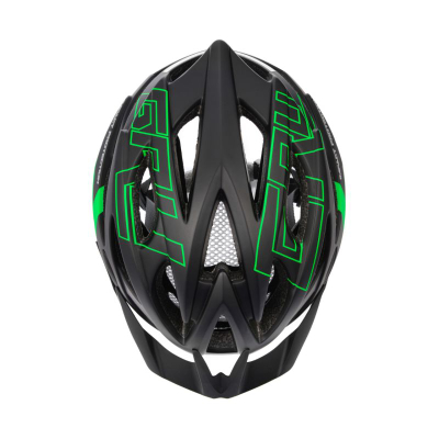 Helmet çiklizmi Meteor për në mal dhe në rrugë, e rregullueshme, e zezë me jeshile