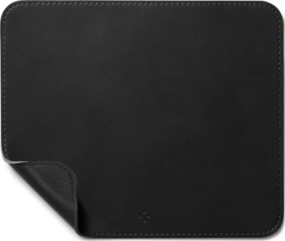 Mousepad Spigen Desk Pad lëkurë sintetike, bazë gome kundër rrëshqitjes, ngjyrë e zezë