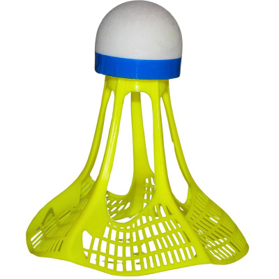 Shuttlecock badminton Enero Air Shutter Pro, set 3 copë, plastik, i verdhë
