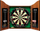 Сет за дартс Harrows Pro Choice Dartboard, дрвен кабинет Rosewood, повеќебоен