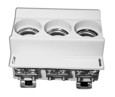 Baza e siguresave D0 Eti-Polam D01N/3-K porcelain 3P ,16A, D0, E14, 002221021, e bardhë