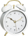 Ora tavoline Atmosphera Bedroom Clock With Alarm, me alarm, retro, e bardhë mat