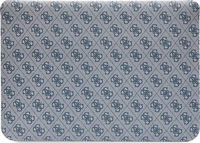 Çantë laptopi Guess Metal Logo Sleeve, 14", lëkurë Saffiano, e zezë
