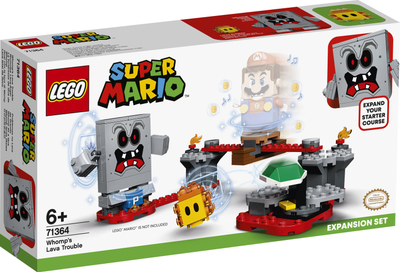 Set LEGO Super Mario Whomp's Lava Trouble 71364, set për zgjerim, 6+