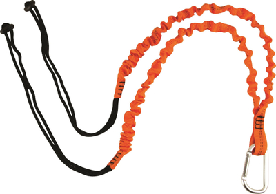 Litar sigurie për vegla JSP Elastic Ribbon Tool Lanyard, 0.85–1.35 m, kapacitet 10 kg, i verdhë