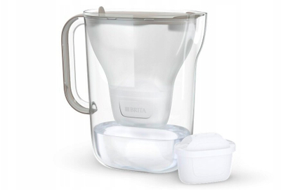 Kannë filtruese Brita Style Essential, 2.4L, 4 fishekë filtrimi, bezhë