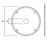 Disk sharrë Graphite 57H656, 160x30mm, 18 dhëmbë, gri