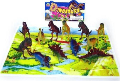 Set me figura dinozaurësh Hippo, 3+, 12 copë