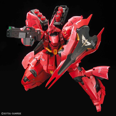 Model kit Bandai Gundam RG MSN-04 Sazabi, 1/144, 18 cm, i kuq