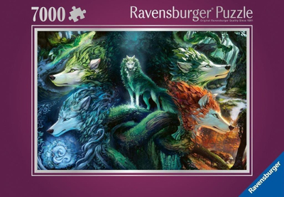 Puzzle Ravensburger Whispers of the Forest, 7000 pjesë, fantazi, shumëngjyrësh