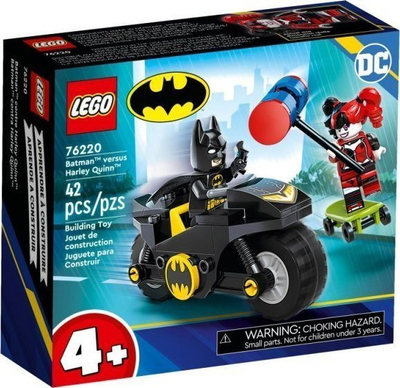 Set ndërtimi LEGO Super Heroes 76220 Batman kundër Harley Quinn, 42 copa, 4+
