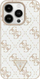 Kapak telefoni Guess New 4G Triangle, për iPhone 16 Pro 6.3", hardcase, i bardhë