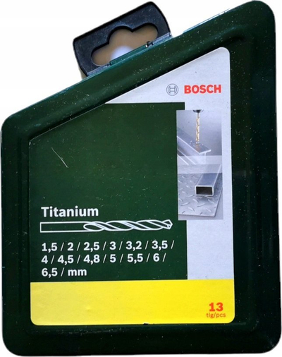 Set stërvitjesh Bosch HSS-Titanium, 13 copa, për hekur, në kasetë metalike