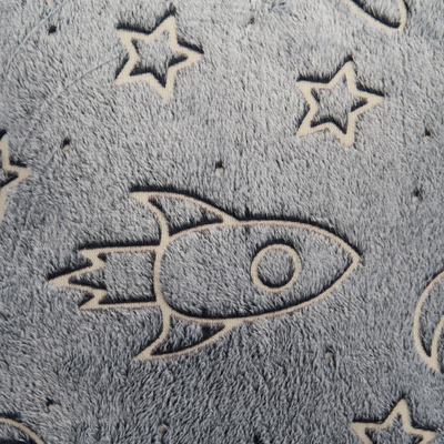 Jastëk dekorativ Heinner Space, model fosforeshent, 45×45 cm, shumëngjyrësh