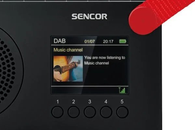 Radio portabël Sencor SRD 7757W, DAB+, Bluetooth, e bardhë