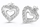 Vathë për femra Cutie Jewellery Z60213-30-10-X-2, të argjendtë