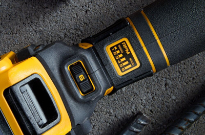 Brushe këndore pa kabllo Dewalt XR, 125mm, 18V 6.0Ah, e verdhë