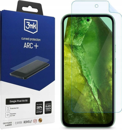 Folie mbrojtëse ekrani 3mk ARC+, për Google Pixel 8a 5G, transparente
