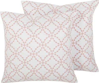 Set jastëkësh dekorativë Embroidered Glamour, pambuk, 45 x 45 cm, rozë