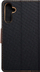 Këllëf libër Canvas për Samsung Galaxy A34 5G, me magnet, me xhepa, i zi