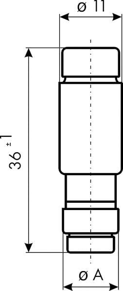 Осигурувач Eti-Polam D01UQ6A, 6A gR, 400V, E14, зелен