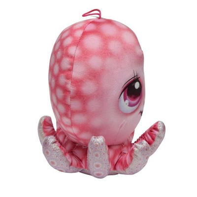 Lodër pelushi Happy Small Octopus, oktapod, 11cm, rozë