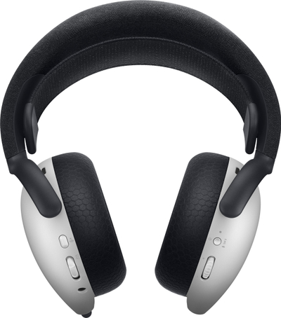 Headset gaming Alienware AW725H, me dhe pa kabllo, Dolby Atmos, i zi e bardhë