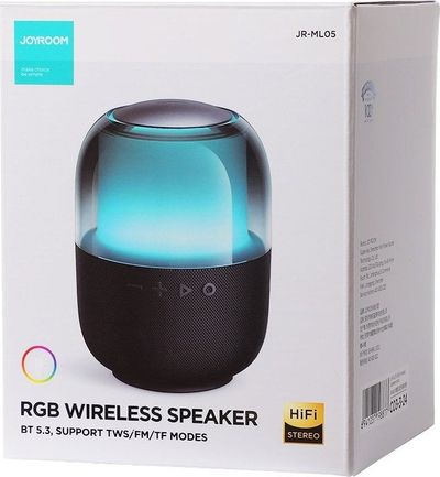 Altoparlant Bluetooth Joyroom JR-ML05, ndriçim LED, i zi