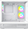 Kути PC Montech XR, mid tower, 3x ARGB вентилатори, бела