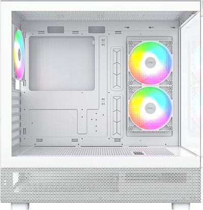 Kути PC Montech XR, mid tower, 3x ARGB вентилатори, бела