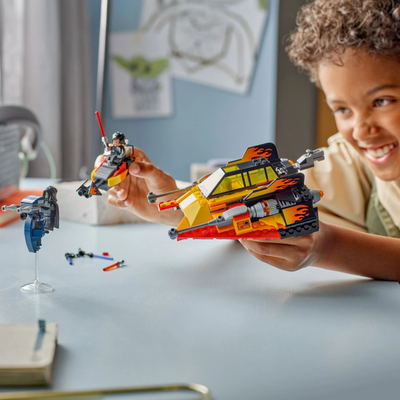 Lodër LEGO Star Wars The Force Burner Snowspeeder, set ndërtimi, shumëngjyrësh