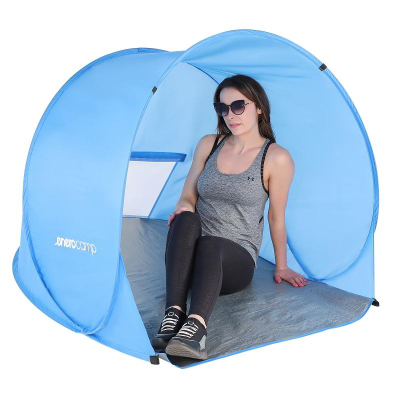 Çadër plazhi Royokamp Self Expanding Beach Tent Screen, vetëshpalosëse, blu