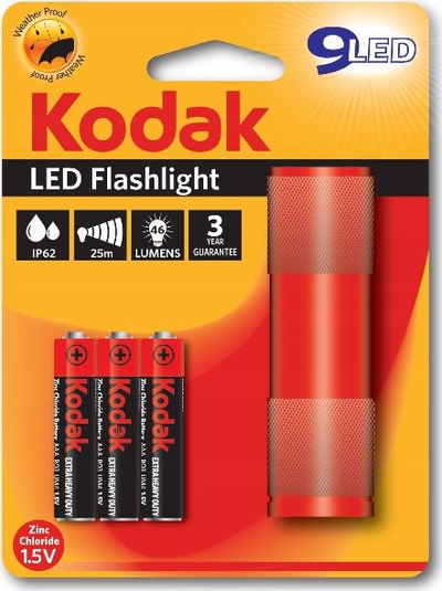 Elektrik dore Kodak LED 9LED, 2W, IP62, i kuq