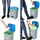 Kosh plehrash Curver ESSENTIALS, 20L, me pedale, gri me kapak blu