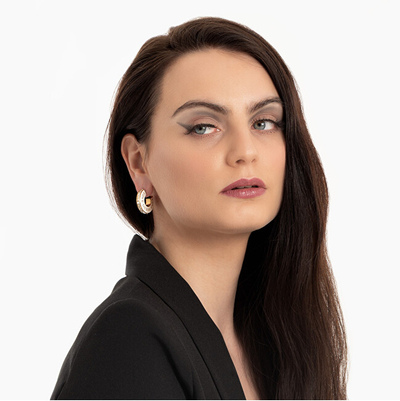 Vathë për femra Guess JUBE04083JWYGTQT/U, të artë/kaltër