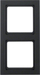 Kuadër i dyfishtë Berker Q.3 Universal, montim vertikal dhe horizontal, anthracite velvet