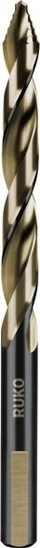 Spiral metalike RUKO 259100E HSSE Co5, 10mm, FLOWSTEP, ngjyrë ari