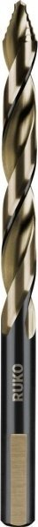 Spiral metalike RUKO 259100E HSSE Co5, 10mm, FLOWSTEP, ngjyrë ari