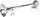 Bori për makinë AMiO 04076, 12–24V, 64cm, e kromuar