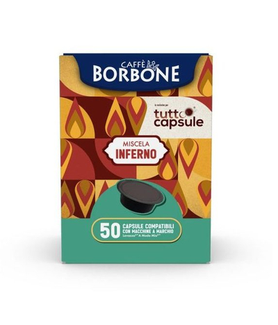 Borbone Inferno, përzierje kompatibile me A Modo Mio® (50 kapsula)